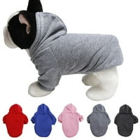 Kultura modna solidna boja topli psi psi dukseva dukseva džemper s dukserom za kućne ljubimce