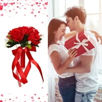 wendunide dekor za valentinovo romantični vjenčani buket svilene ruže mladenke Bridal Wedding Hand Bouquet