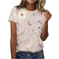 Zodggu Womens Grafičke bluze za bluze za trendi ponude Loop Fit Daily Dressy Streetwear Bluze Modne