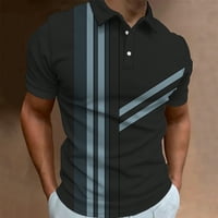 Cyzz prodavača Muška košulja Golf košulja Retro Color Contrast vanjski ulični rukavi kratkih rukava
