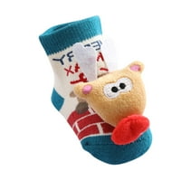 Djevojke Božićna padina pamučna odjeća sa gumenom gumom, čarape za uzorke životinja