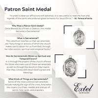 Extel srednje srebrna ispunjena Sv. Christopher Ribolov Medalja Privjesak ogrlica šarm za ribar
