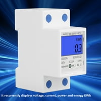 Pozadinsko osvjetljenje ekrana Energrija, kWh metar, 230V mjerač energije za mjerenje pozitivne aktivne