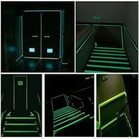 Svjetlosna traka fluorescentna sjaj u tamnom zidnom ukrasnom samoljepljivom naljepnici