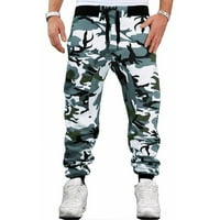 Muške kamuflage Ispiši labave ležerne modne hlače pantalone