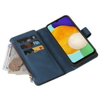 Dteck futrola za Samsung Galaxy a 5G, teška kožna slotova kožnih kartica Novčanik Zipper džepna kućica