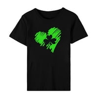 Dnevne majice u St Patricku za žene Ležerne prilike djeteline Ljubav srca Štampali su majice za prozračne