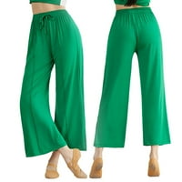 Trendvibe Žene Dugi Flare FIT Dame Honens Bootcut Yoga hlače Hlače Hlače Ležerne hlače Ženska fit i bljeskalice Komforne hlače za žene Ležerne prilike Comfy hlače zeleni XL