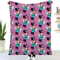 Djevojke Minnie Mouse Likovi Udobne meke ugodno luksuzno pokrivač meko, komforno, toplo za krevet za