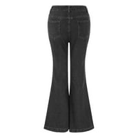 Ženske teretne hlače Trendy Dame Popularne bljeskalice Jeans Ladies Fashion Srednji struk Flare STRET