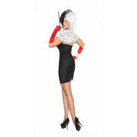 Elegantni trenuci Seksi dog - PC. Kostim uključuje mini haljinu za bandeau, ramenima, ramenima, vrat,