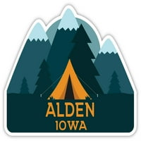 Alden Iowa Suvenir Frižider Magnet Camping TENT dizajn