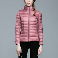 Xinqinghao jakne kaput za žene Ženska zimska tanka i lagana kaput Ležerna kaput s tamne prekrivene jakne