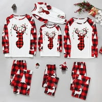 iopqo božićne pidžame za obiteljski božićni pidžami božićni muškarci tata ispis bluza i hlače Obiteljska