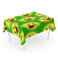 Zelena kiselina Happy Limuns žuta obožavana crtani lik limunski stolcloth stol za stolni poklopac kućnog dekora zabave