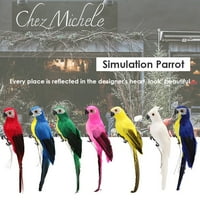 Fuwaxung Creative FOAM perje umjetna papagaja imitacija ptice Model Početna vanjski vrtni ukras za vjenčanje
