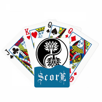 Kultura Bijeli Yin-Yang Round Score Poker igračka karta Inde