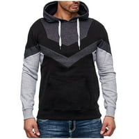 Kali_store zip up dukseve Muške casual pulover dukseve dugih rukava s kapuljačom s kapuljačom Grey, XL