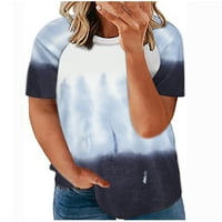 Bluza za žene Plus size labave bluze Summer kratkih rukava tanka baggy crewneck pulover vrhove prevelike