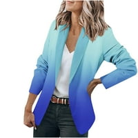 Clearsance Poslovne jakne za žene Blazer rukav, otvorena prednja kardigan jakna radna kancelarija Blazer,