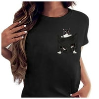 Sngxgn tunike ili vrhovi za nošenje sa gamašima ženske sunčeve majice UPF UV zaštita dugih rukava crna