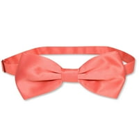 Muški tanki fit haljina prsluka Bowtie Solid Coral ružičasti ruinkerchief Set 2xl