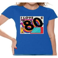 Awkward Styles 80s majica 80-ih Odeća za žene Volim majicu 80-ih 80-ih 80-ih majica za zabavu 80-ih
