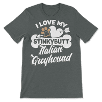 Smiješna talijanska hrt košulja - volim svoj StinkyButt pas