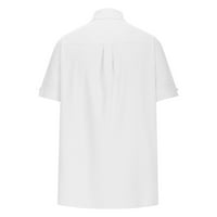 STAMZOD Havajska majica za muškarce Modna casual color kontrast dugme za oblikovanje nagiba kratkih