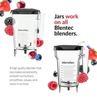 Blendtec Classic Blender, OZ Wildside + i OZ četverosilni blender Jar snop - crna