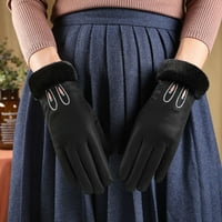 Ženske rukavice za ženske rukavice puni prst dodirni ekran bez klizanja vodootporan plišani zglob drži