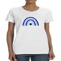 Majica s plavim oblikovanim majicama duge -image -image by shutterstock, ženska x-velika