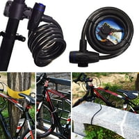 Univerzalna oprema Sigurnosni čelični kablovski brava sa tipkama za bicikle lančani lančani bicikl Zaključavanje bicikla Komplet za zaključavanje bicikla lanca 3