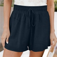 Ženske kratke hlače Žene Ležerne ljetne elastične struke Comfy Crtesstring Detaljne kratke hlače za