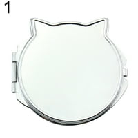 Prijenosna mačka glava ljubav srca okrugla kvadratna preklopa ogledalo kozmetički alat