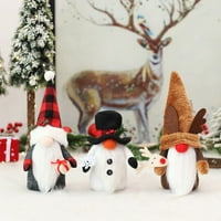 Švedski plišani santa gnomi, ručno rađeni gnomi plišani božićni ukrasi, ukrasi božićnih gnoma, ukrasi