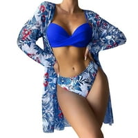 Plus size za ženske kostimu za žene Bikini Mesh Havajska plaža za plažu plaža modna kupaća odijelo Tummy