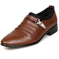 DMQupv kožne cipele muškarci bez čipke kožne cipele Ležerne prilike prozračne sandale lijene cipele