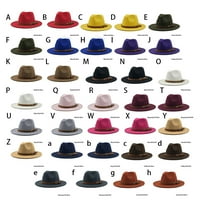Rainbow Fedoras šešir široki napitak ukrasna kapa za odrasle za odrasle udobne boje jesen zimska ukras