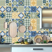 Peel i Stick Marokanski stil Povratne pločice za kuhinju na podnim zidovima u kupaonici