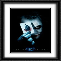 Batman The Dark Night Dvostruki matted Veliki crni ukrade uokvireni filmski poster Art Print