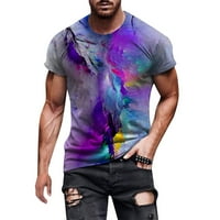 Muška majica Grafički ispisano Proljeće Ljeto Ležerne prilike za odmor O-izrez kratki rukav odmor za odmor Majica TOP bluza Streetwear