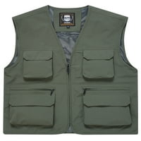 Muškarci Cargo Apcoat kobanjska jakna na otvorenom otvorena obična teže od čvrstog boja sa džepom Army