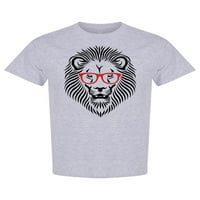 Lav nosi crvene naočale majica Muškarci -Mage by Shutterstock, muško mali