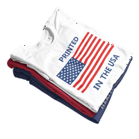 Vjerujte Bogu ne vladu kršćanska američka zastava Muška kršćanska majica kratkih rukava grafički tee-heather