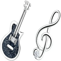 Fcphme Musical Note minđuše naušnice za violine naušnice za gitaru naušnice na minđuše kostim naušnice