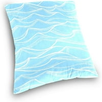 Morski valovi uzorak Velvet duguljasti lumbalni plišani bacač jastučni poklopac shams casur jastuk -