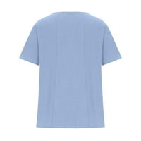 Posteljina za žene Ljeto kratkih rukava Bluze Regularne fit T majice Pulover Tees The Sunflower Ispiši