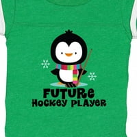 Inktastični budući hokejaški igrač Penguin poklon baby boy ili baby girl bodysuit