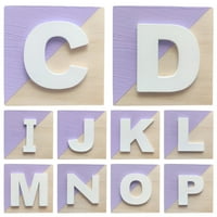 Handeo abeceda blokira kompaktni DIY polirani rani edukativni drveni blok za vrtić